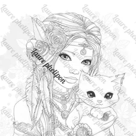 Coloriage Avec Tinou en PDF