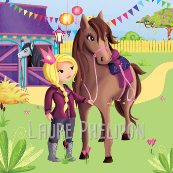 Princesse et cheval par Laure Phelipon