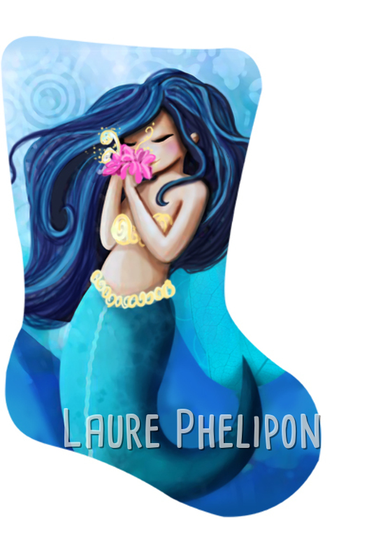 Sirène Mer Fille Numérique par Laure Phelipon