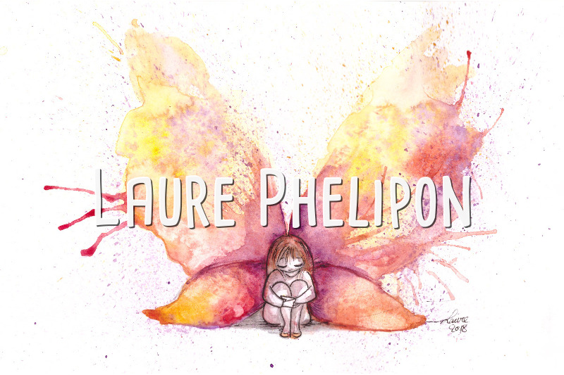 Fée Papillon Aquarelle par Laure Phelipon