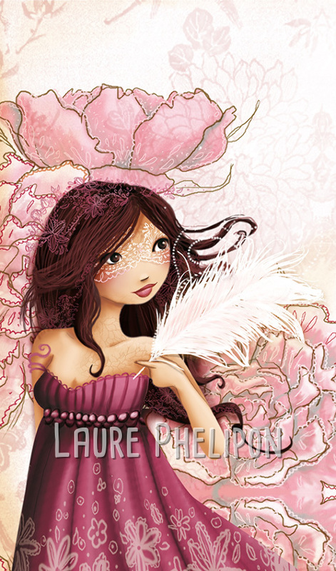 Poème Fleur Fille Femme Ecriture Courrier Plume Numérique par Laure Phelipon