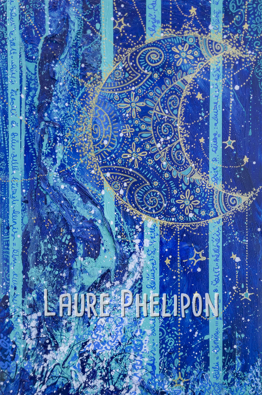 Lune Acrylique par Laure Phelipon