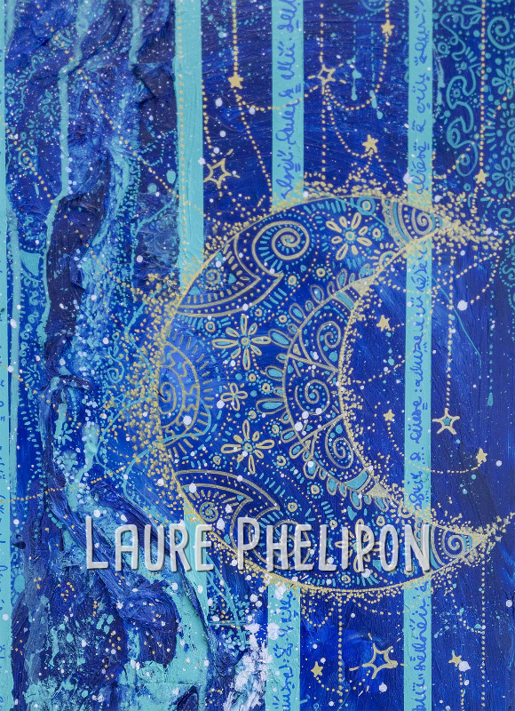 Lune Acrylique par Laure Phelipon
