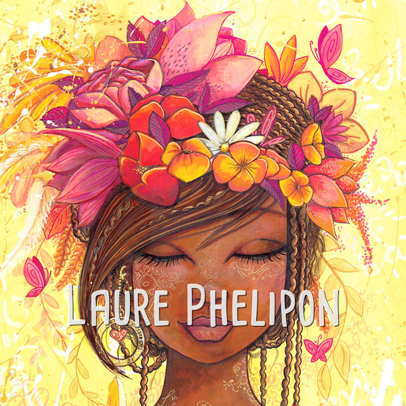 Fleur Papillon Femme Acrylique Bijou par Laure Phelipon