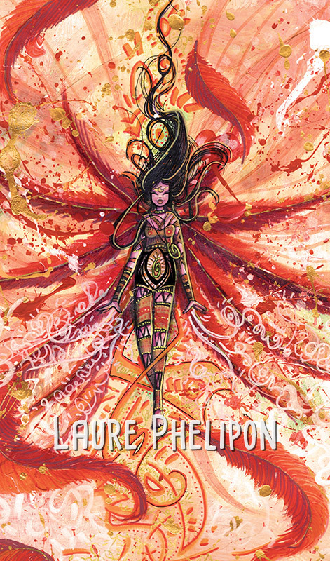 Femme Acrylique Phénix par Laure Phelipon