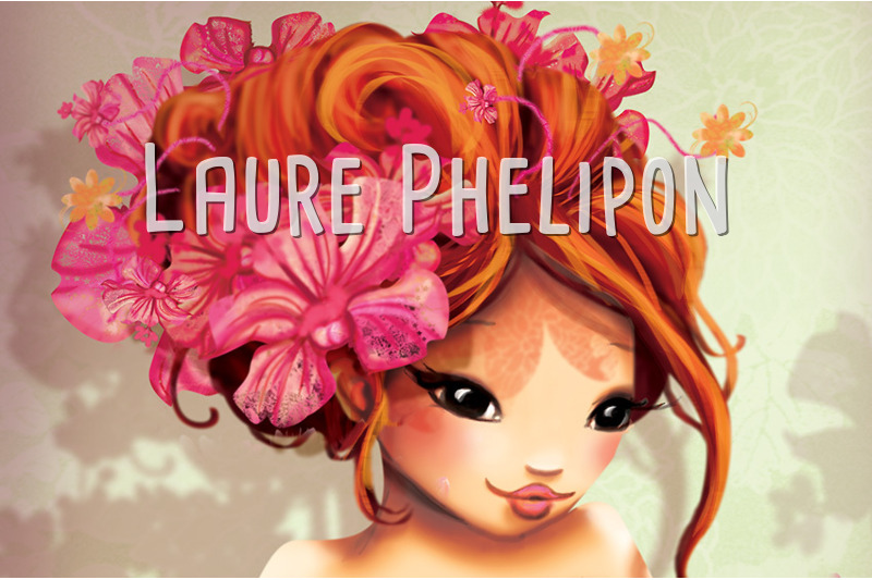 Fleur Fille Numérique par Laure Phelipon