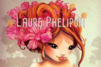 Fille aux fleurs par Laure Phelipon