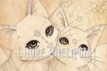 Amoureux de chats - Croquis par Laure Phelipon