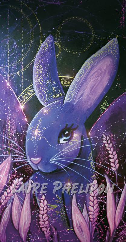 Lapin Acrylique par Laure Phelipon