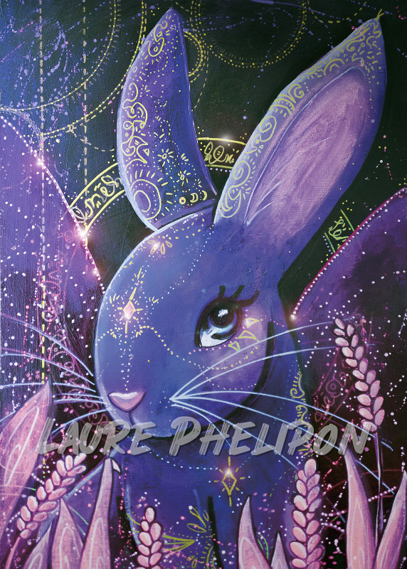 Lapin Acrylique par Laure Phelipon