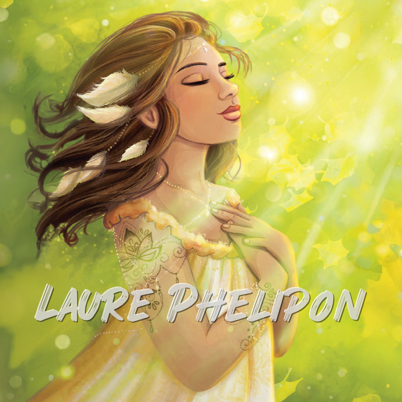 Femme Plume Numérique Portrait par Laure Phelipon