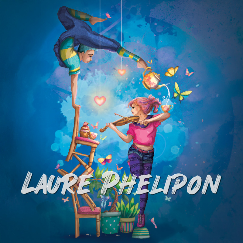 Animal Danse Thé Gâteau Papillon Coeur Musique Cupcake Lumière Numérique Amour Violon par Laure Phelipon