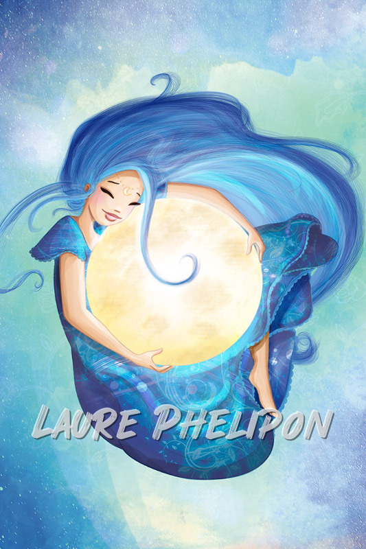 Lune Femme Numérique Maman Oracle Sommeil par Laure Phelipon