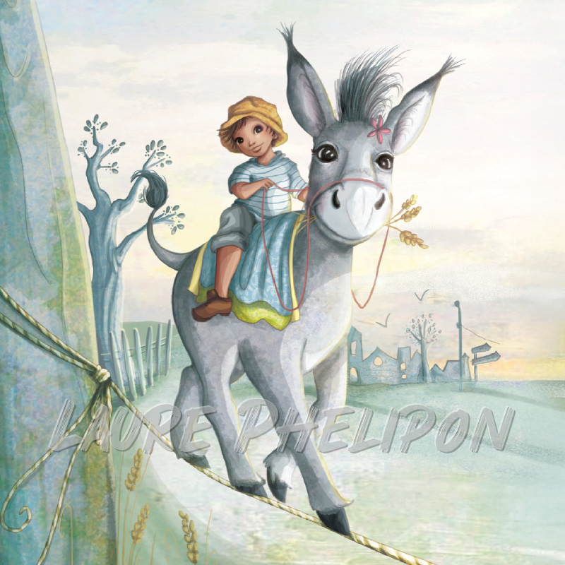 Animal Garçon Numérique Âne par Laure Phelipon