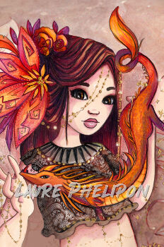 Femme au dragon par Laure Phelipon