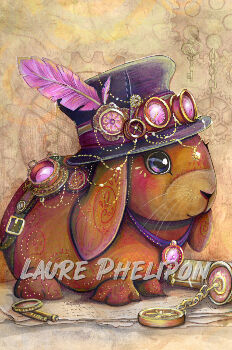 Lapin steampunk par Laure Phelipon