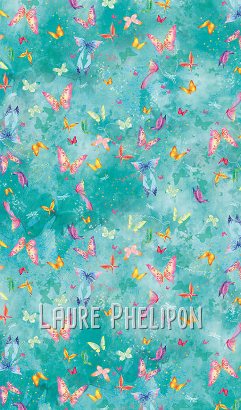 Papillon Motif Numérique par Laure Phelipon