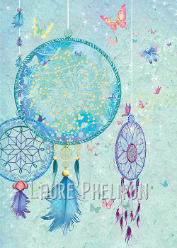 Attrape rêve bleu sans personnage -  - D par Laure Phelipon