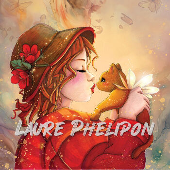 Jeune fille au chat par Laure Phelipon