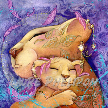 Câlin des lions par Laure Phelipon