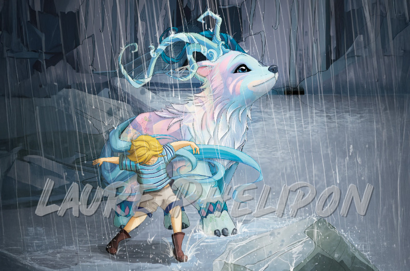 Garçon Numérique Pluie par Laure Phelipon