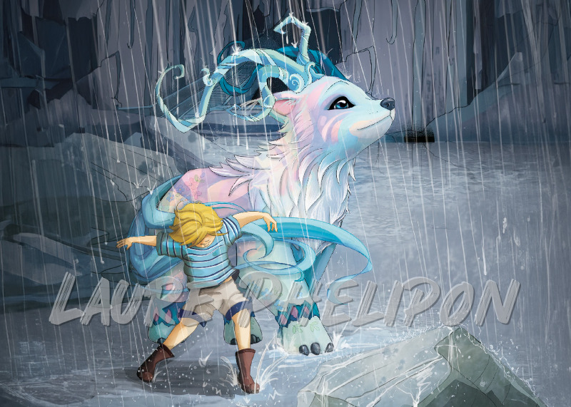 Garçon Numérique Pluie par Laure Phelipon