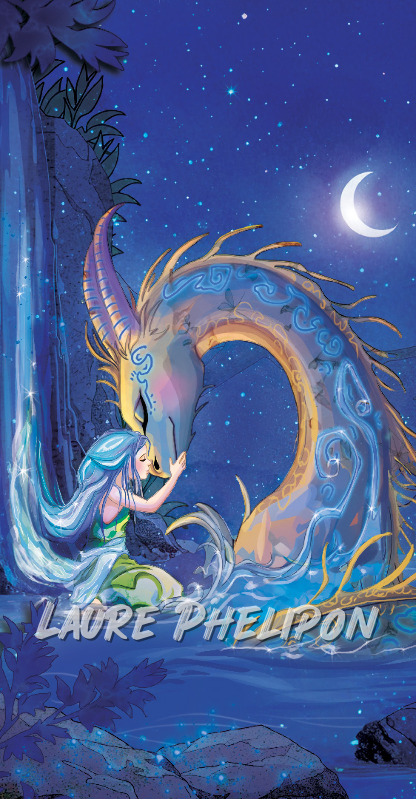 Numérique Dragon Magique Ciel_étoilé par Laure Phelipon