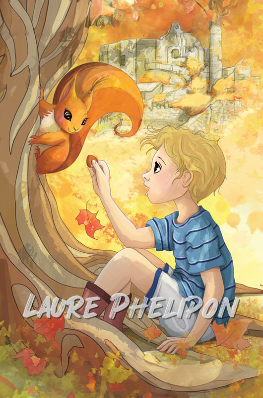 Arbre Ecureuil Enfant par Laure Phelipon