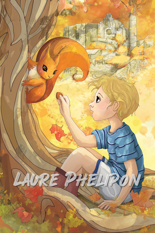 Arbre Ecureuil Enfant par Laure Phelipon