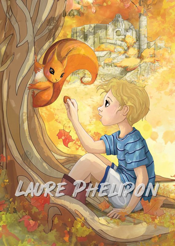 Arbre Ecureuil Enfant par Laure Phelipon