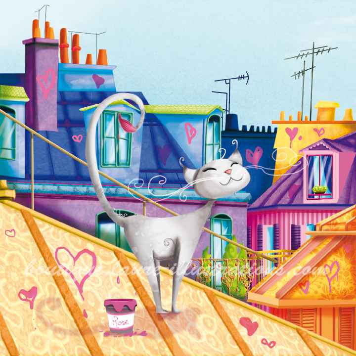 A77 :: un chat sur les toits